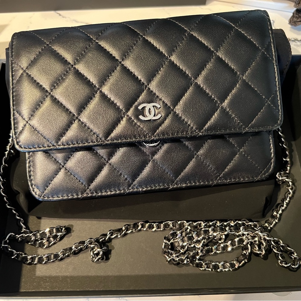 Chanel WOC in Black Lambskin - Like New